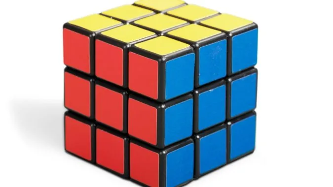Colourful Rubik’s Cube puzzle